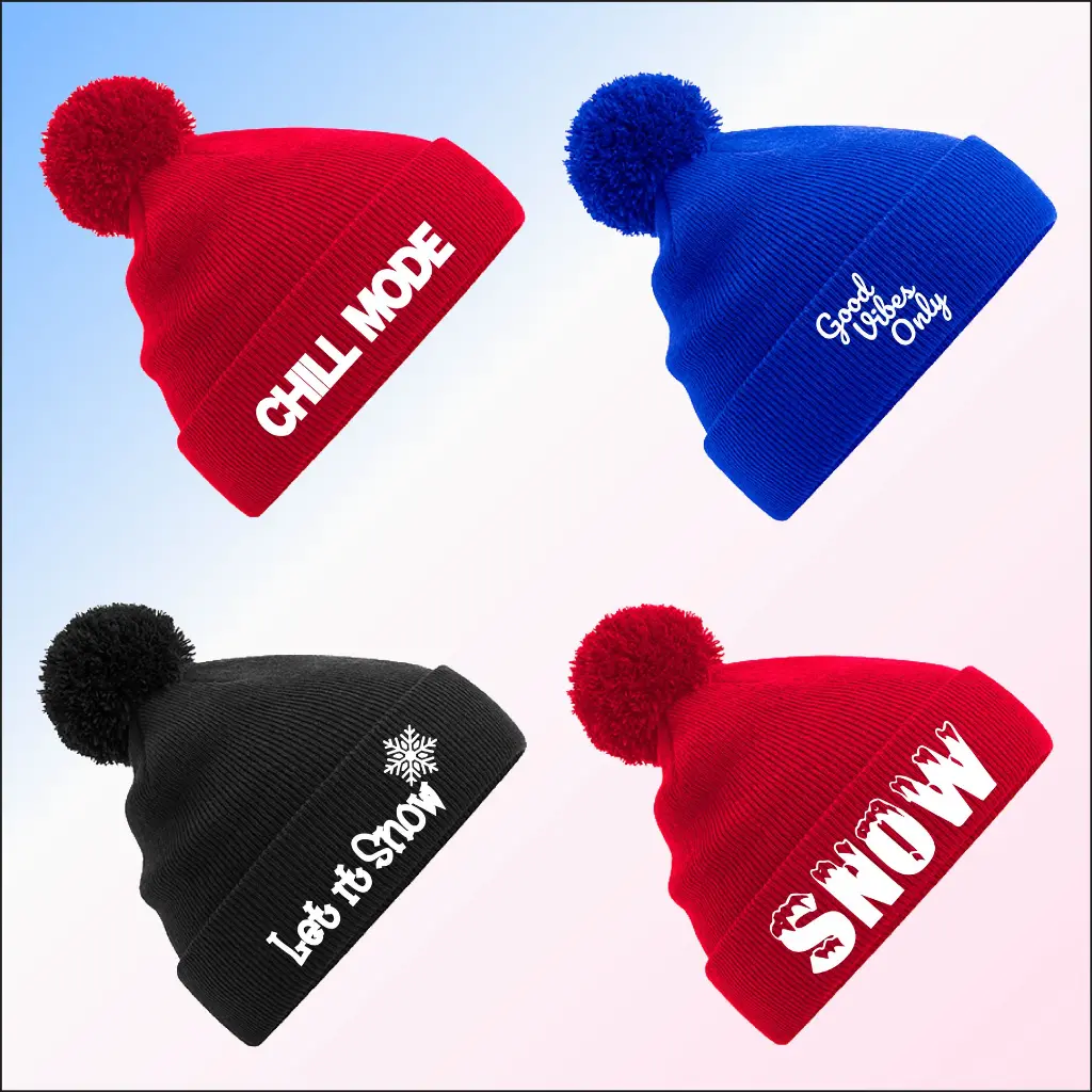 Kids Pom Pom Beanie – Gepersonaliseerd.webp