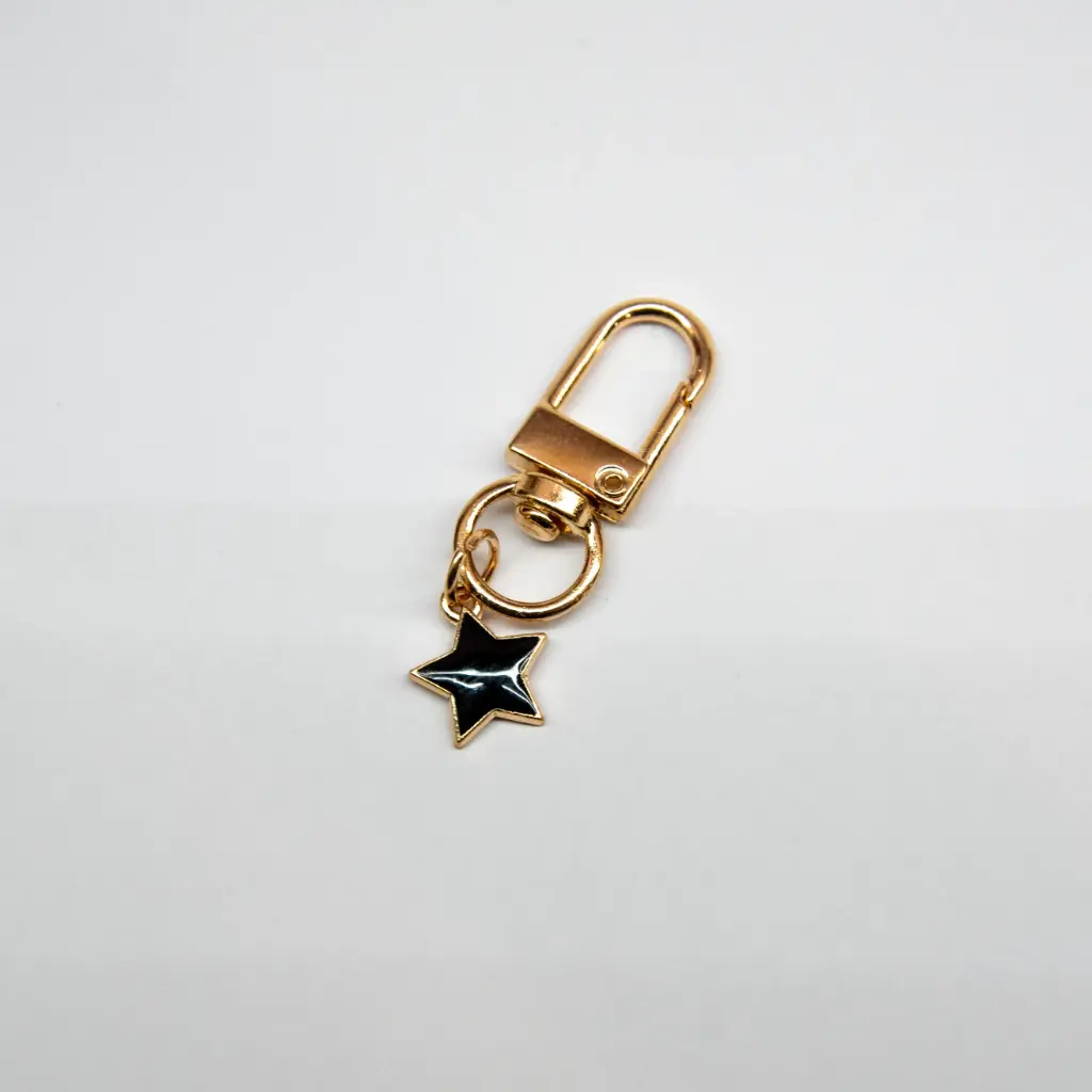 [SH0039] Ster Sleutelhanger - Dicht (Zwart)