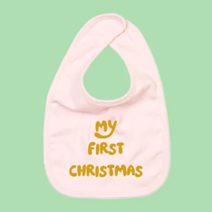 [KNBS0001] My First Christmas - Baby (Enkel Slabertje, Baby Roze)