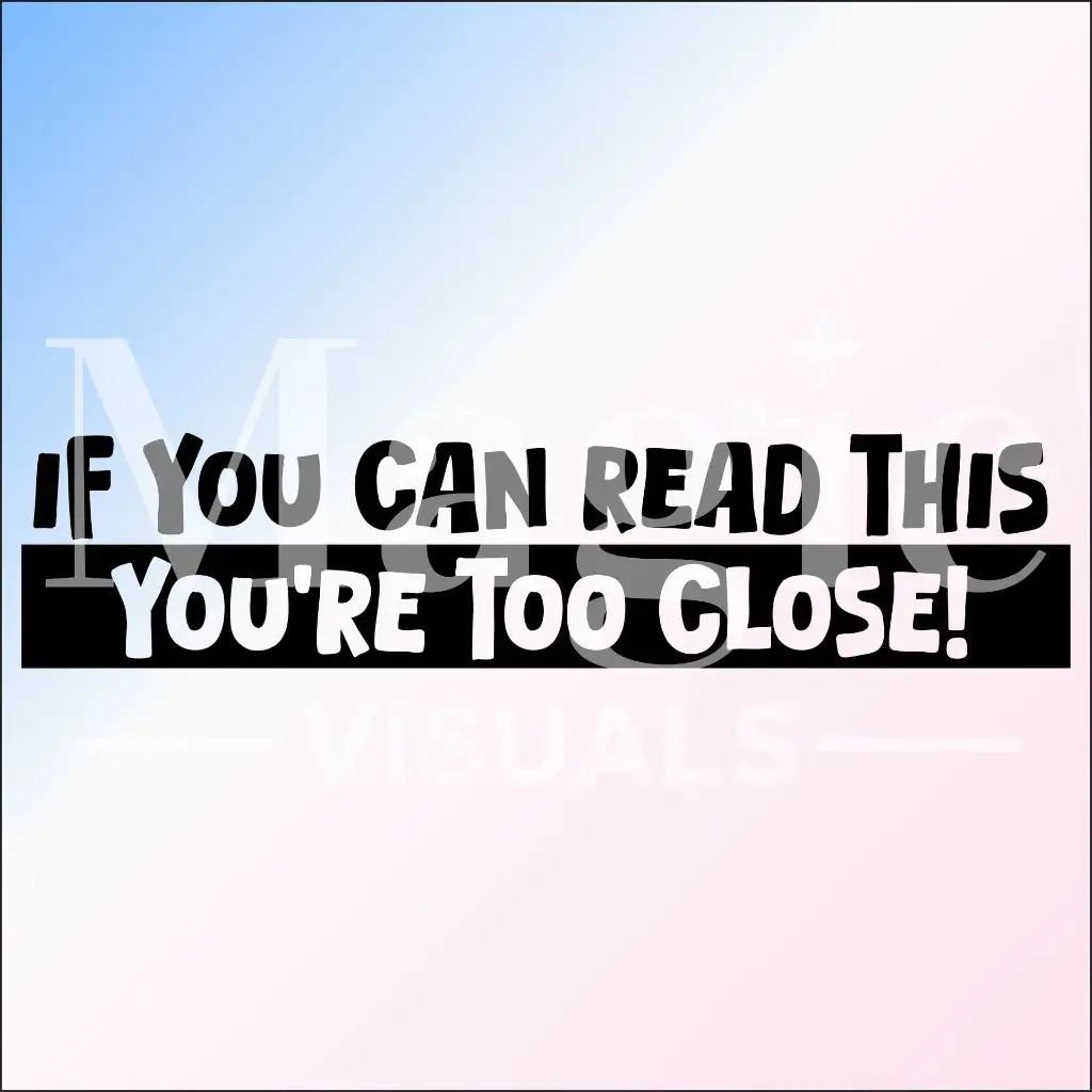 If you can read this