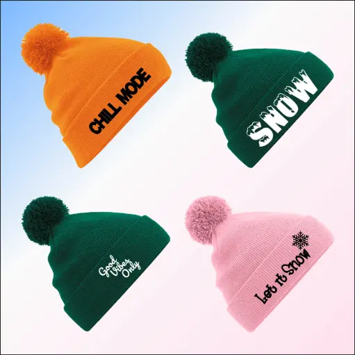 Pom Pom Beanie – Gepersonaliseerd